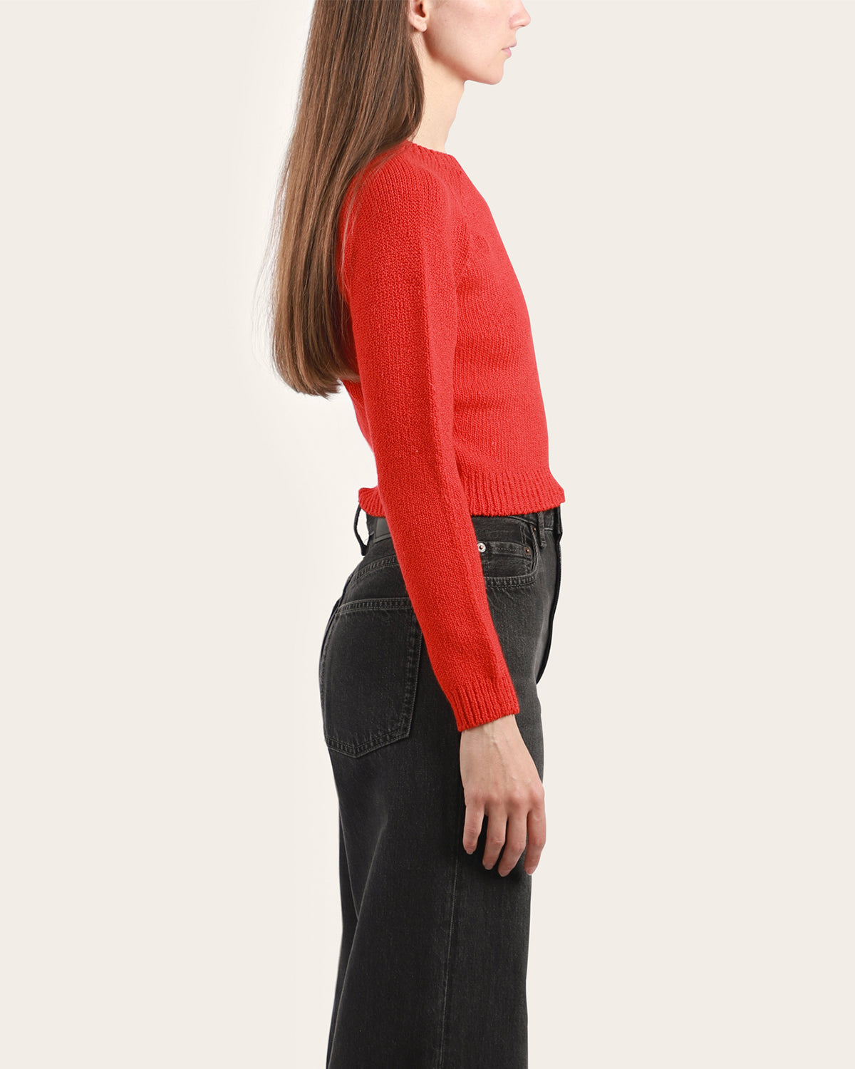 Cropped Crewneck Sweater