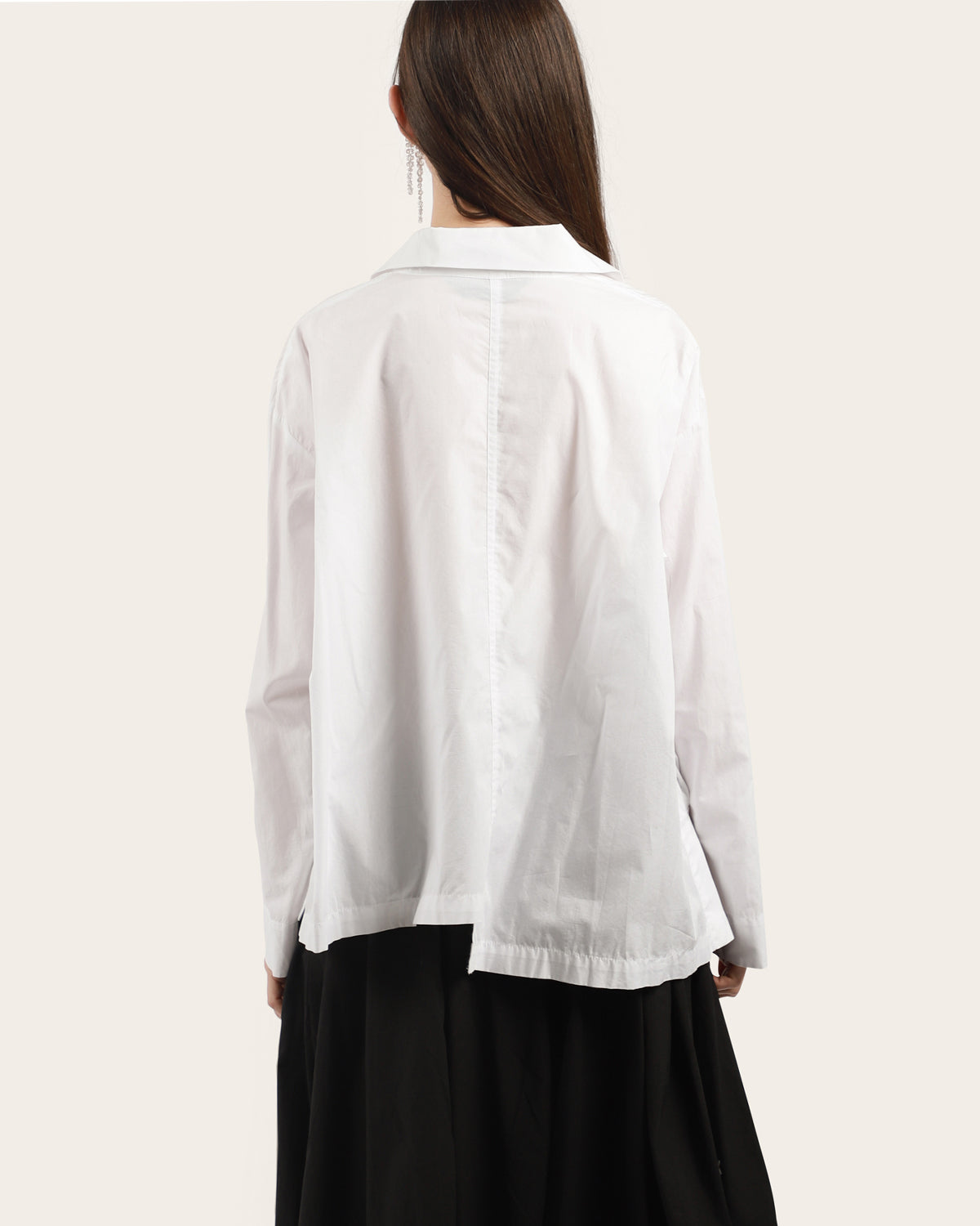 Contrast Button Hole Blouse