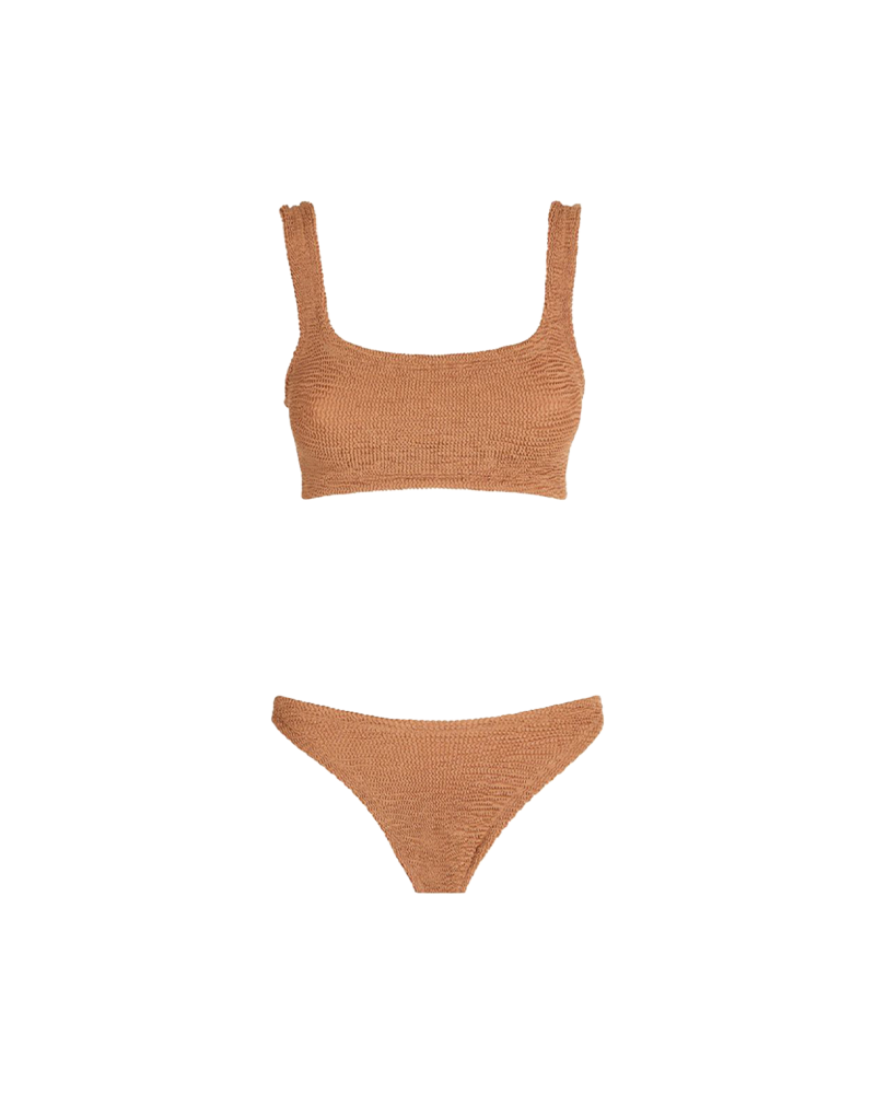 Xandra Bikini Metallic Crinkle