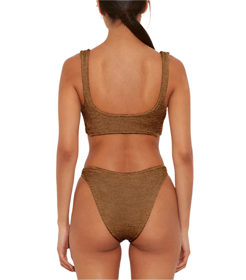 Juno Bikini Metallic Crinkle
