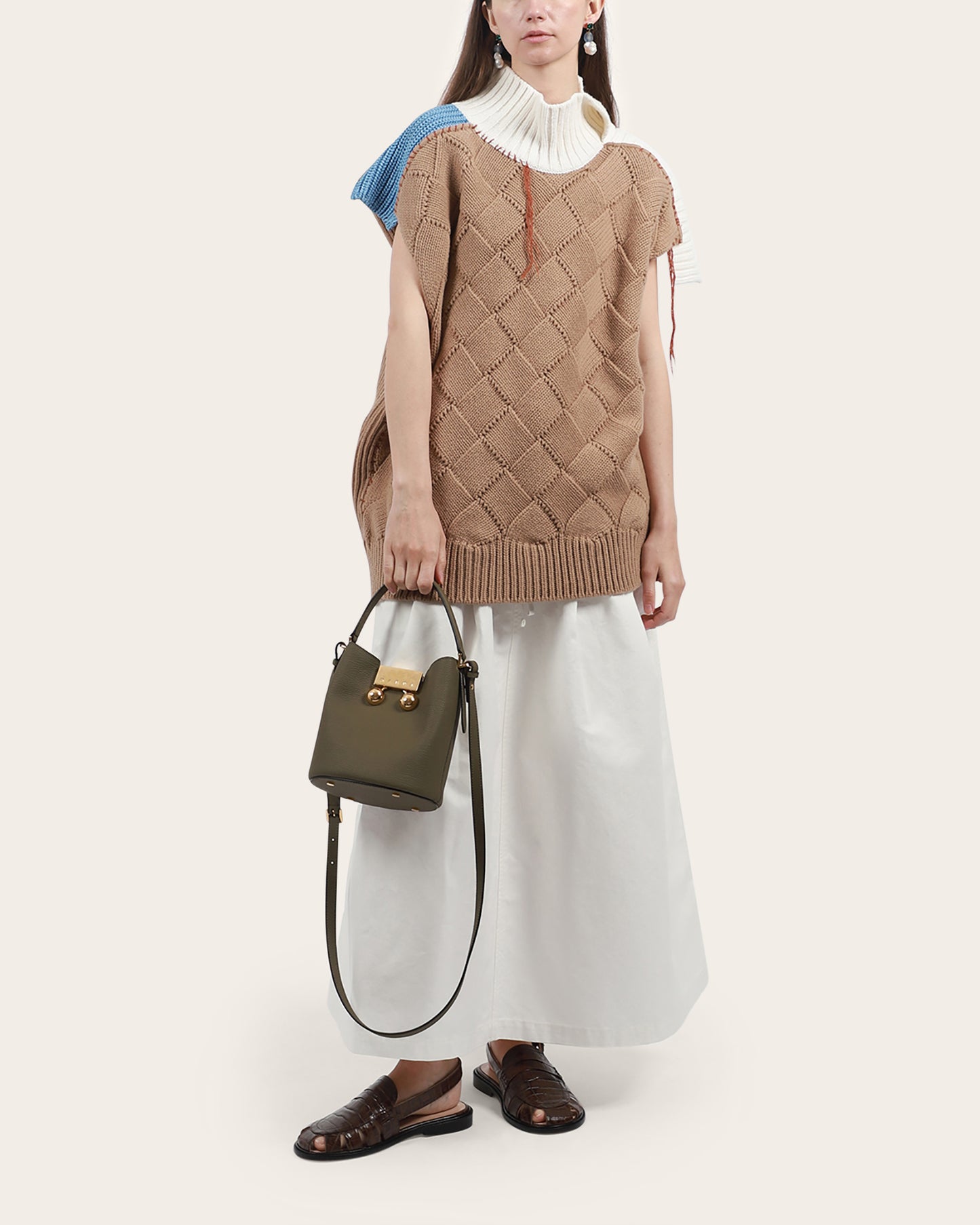 Patch Knit Vest