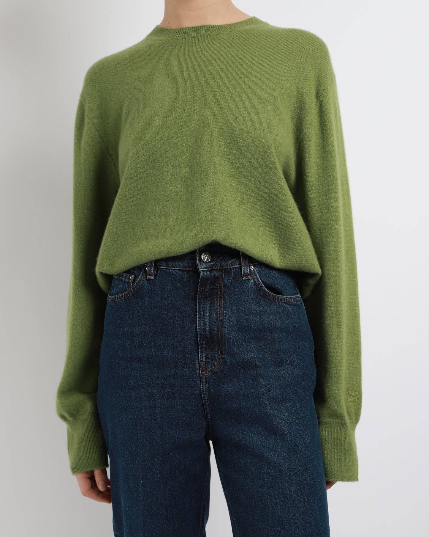 Tapered Leg Denim Jeans