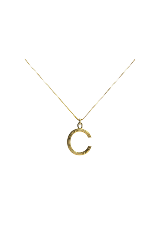 Small Letter Necklace - Gol