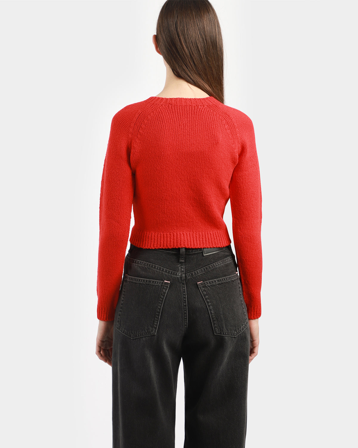 Cropped Crewneck Sweater