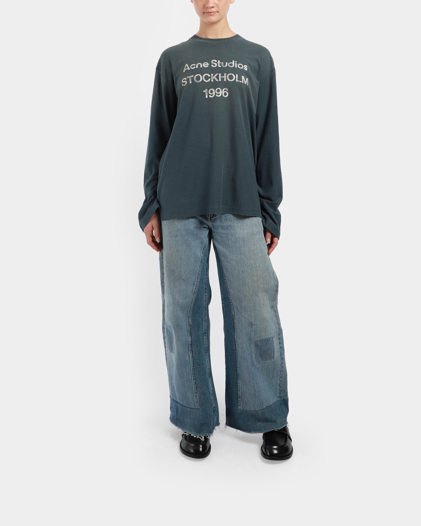 Distressed Long-Sleeve T-Shirt