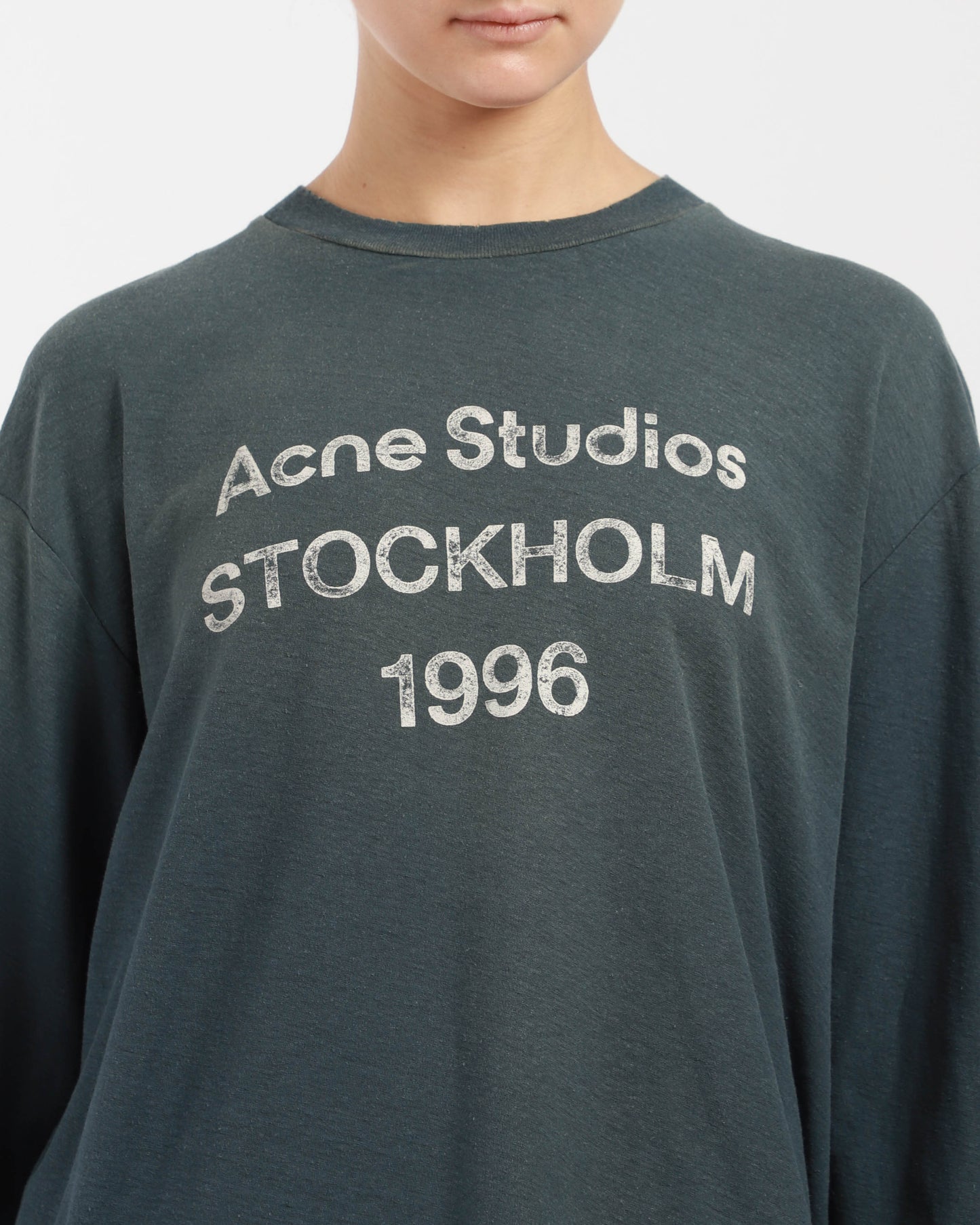 Distressed Long-Sleeve T-Shirt