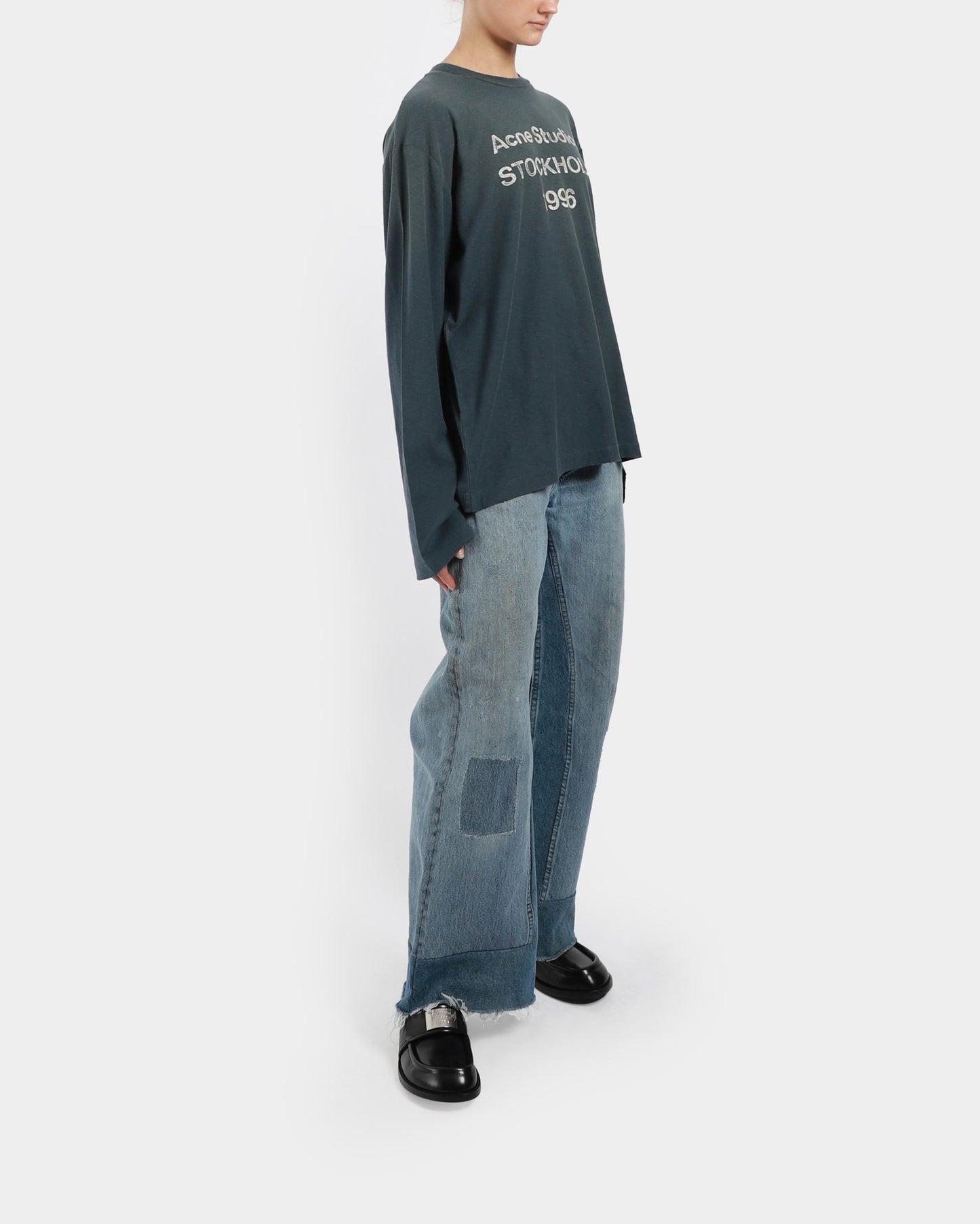 Distressed Long-Sleeve T-Shirt