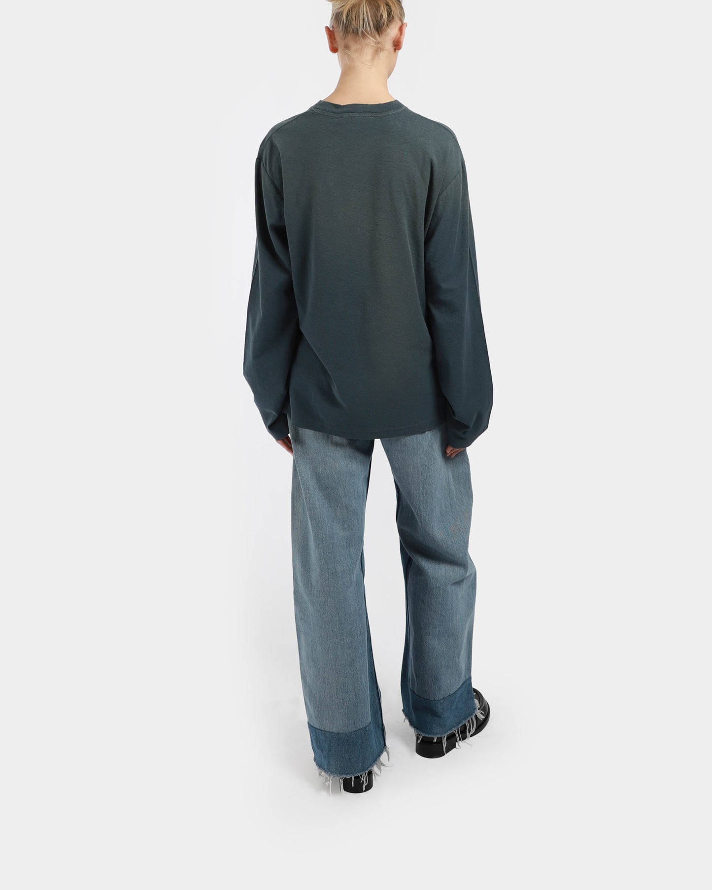 Distressed Long-Sleeve T-Shirt