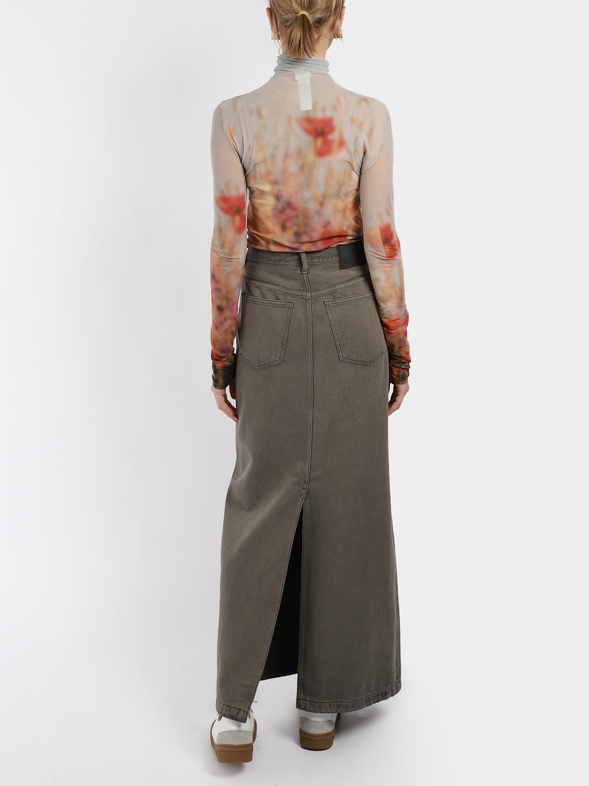 Denim Maxi Skirt