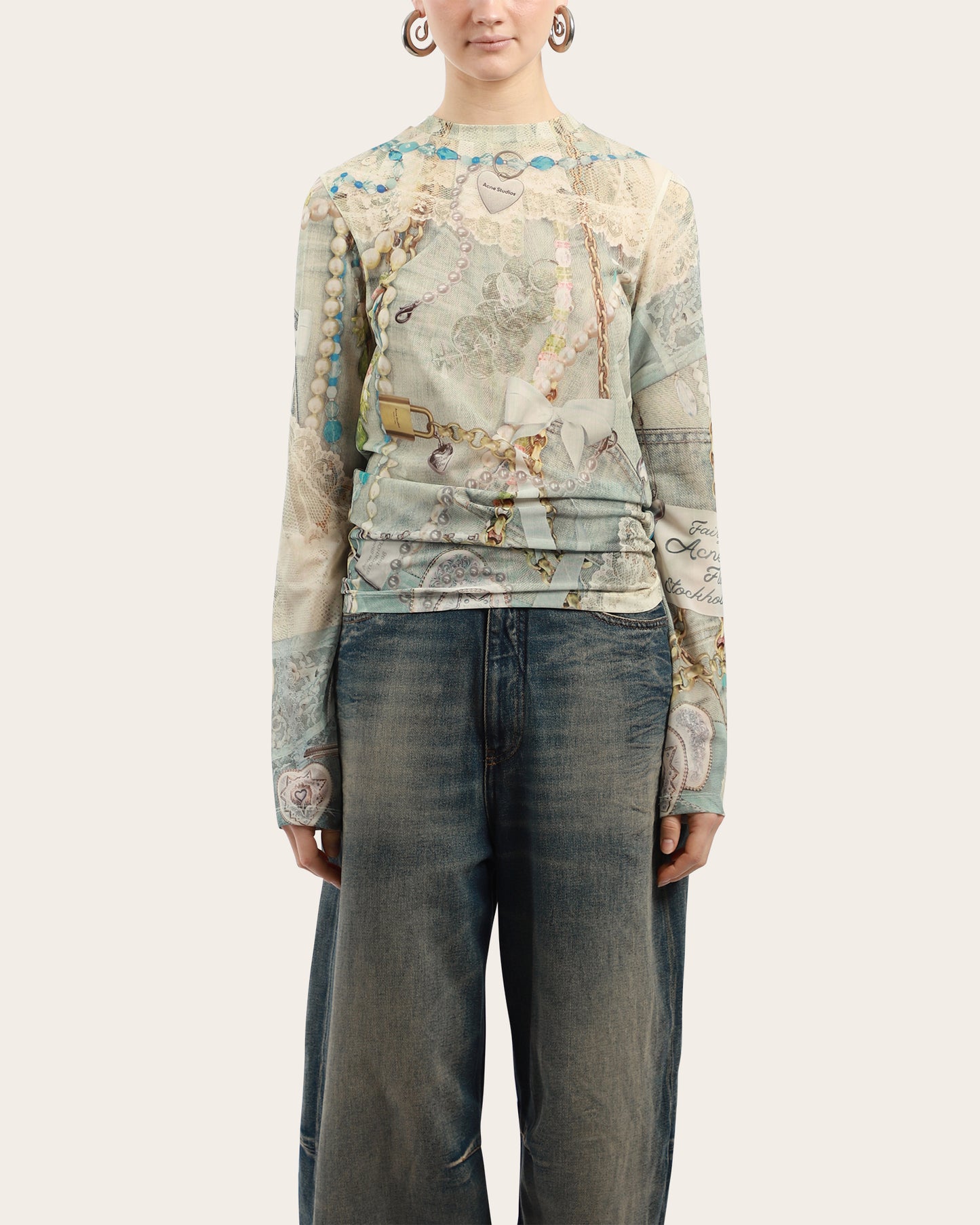 Exford Bow Mesh Top