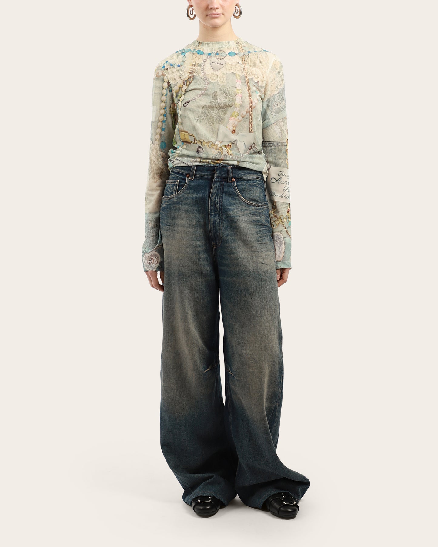Exford Bow Mesh Top