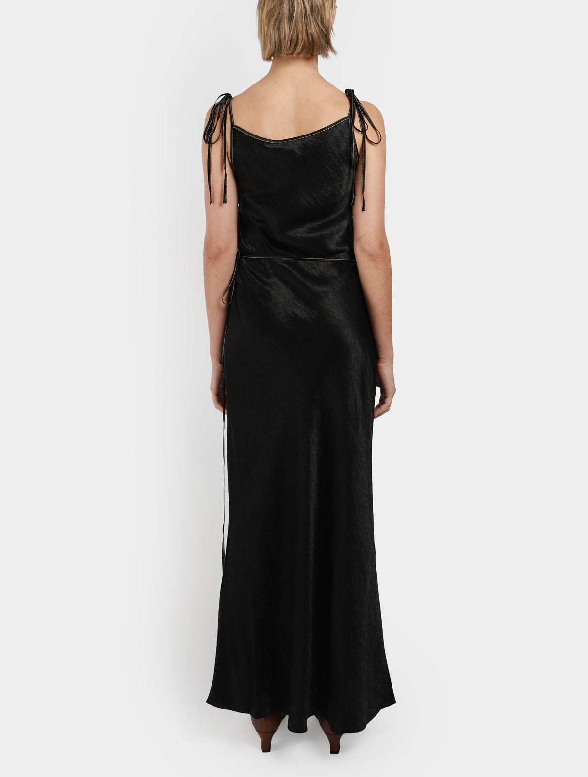 Satin Strap Dress