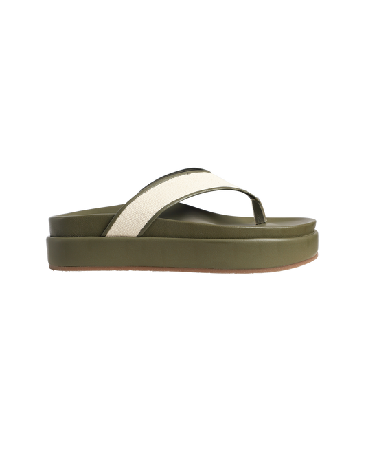 Charys Cotton Flatform Sandals