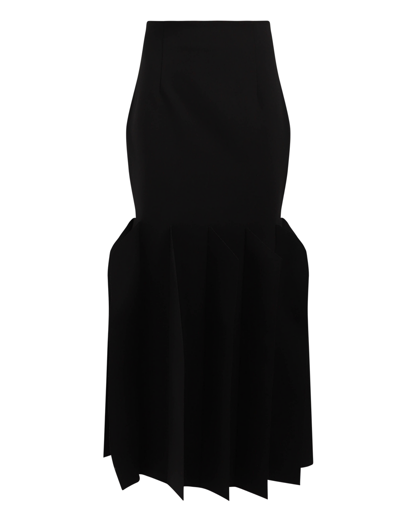 Hem Detail Midi Skirt