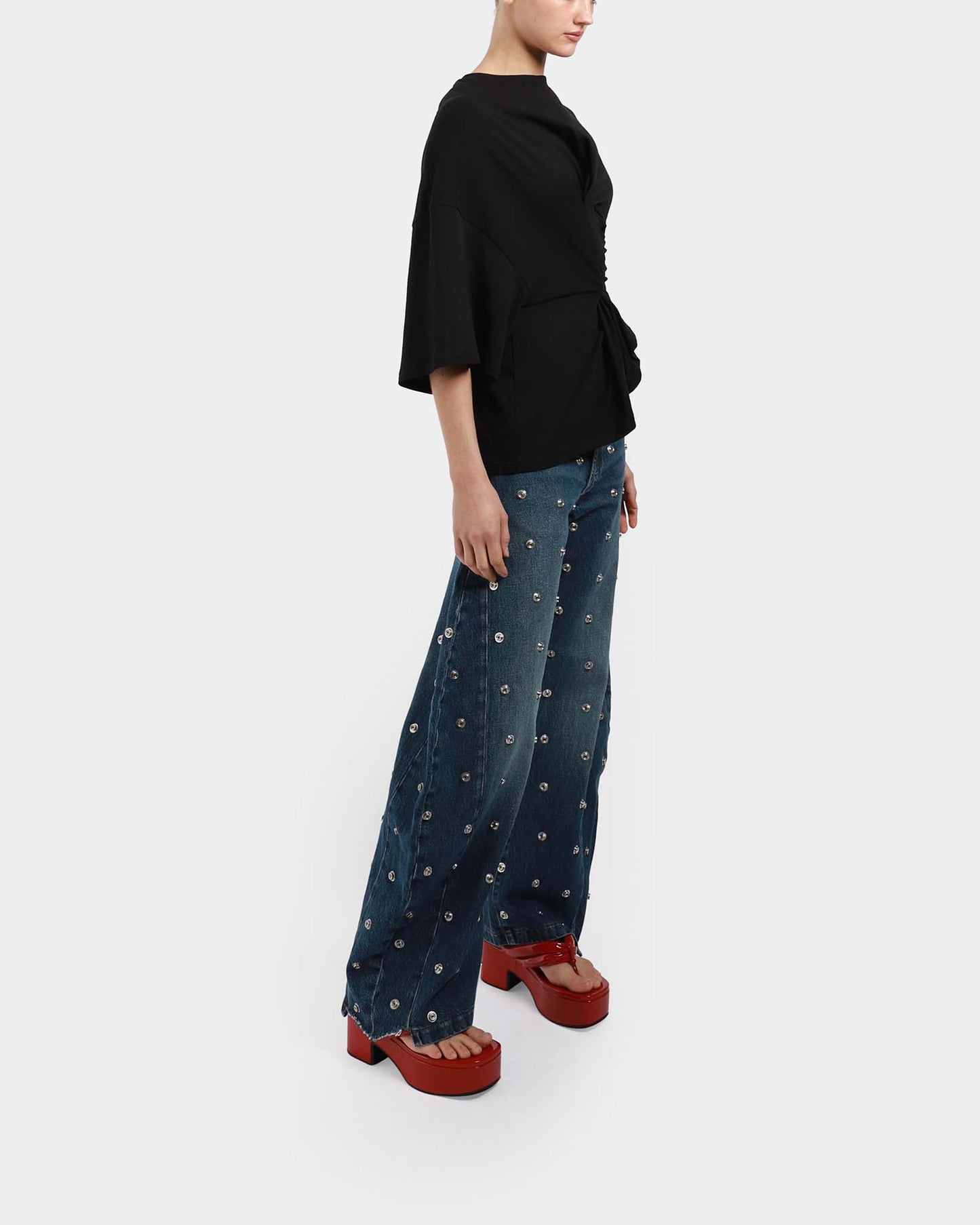 Knotted Jersey Top