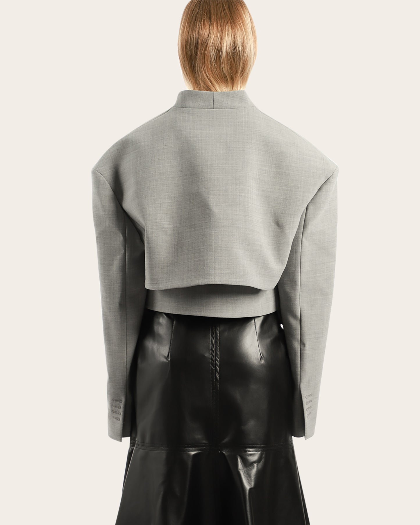 Cropped Jacket with Insert