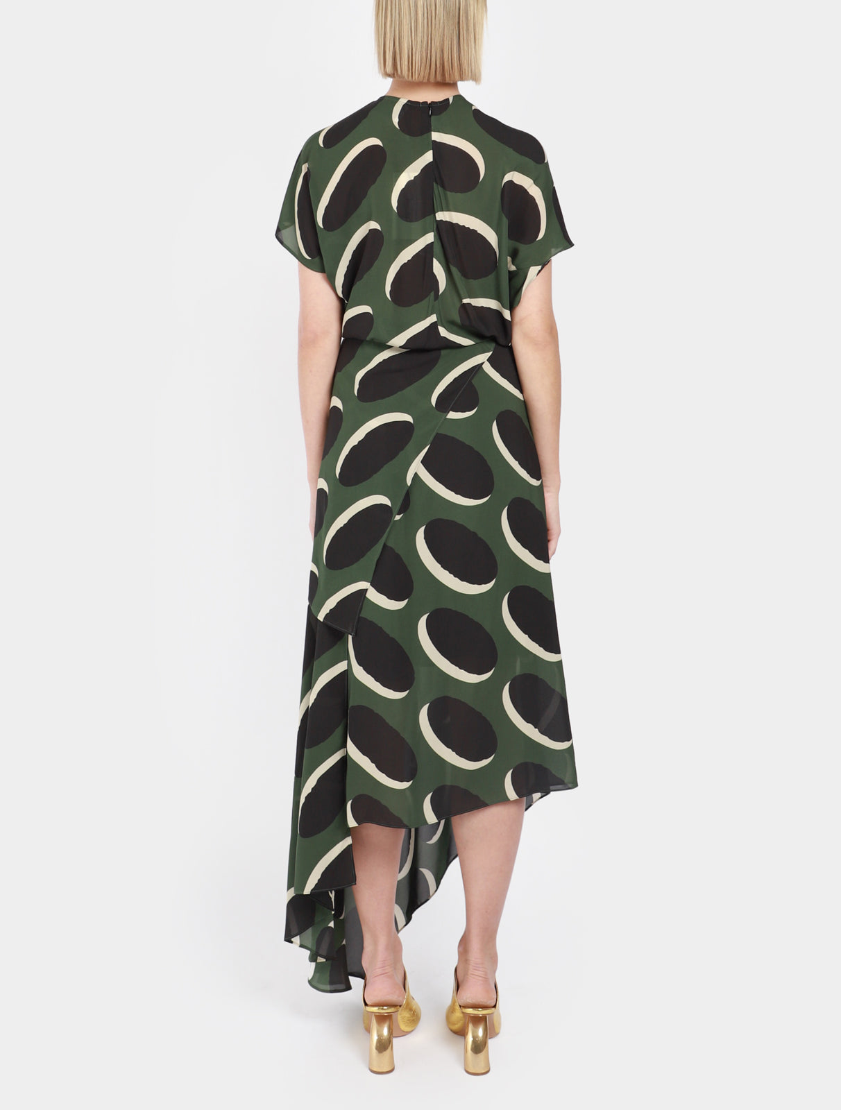 X Colville Draped Asymmetric Dress