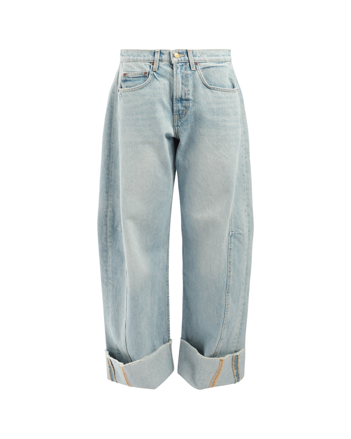 Relaxed Cuffed Lasso Jeans