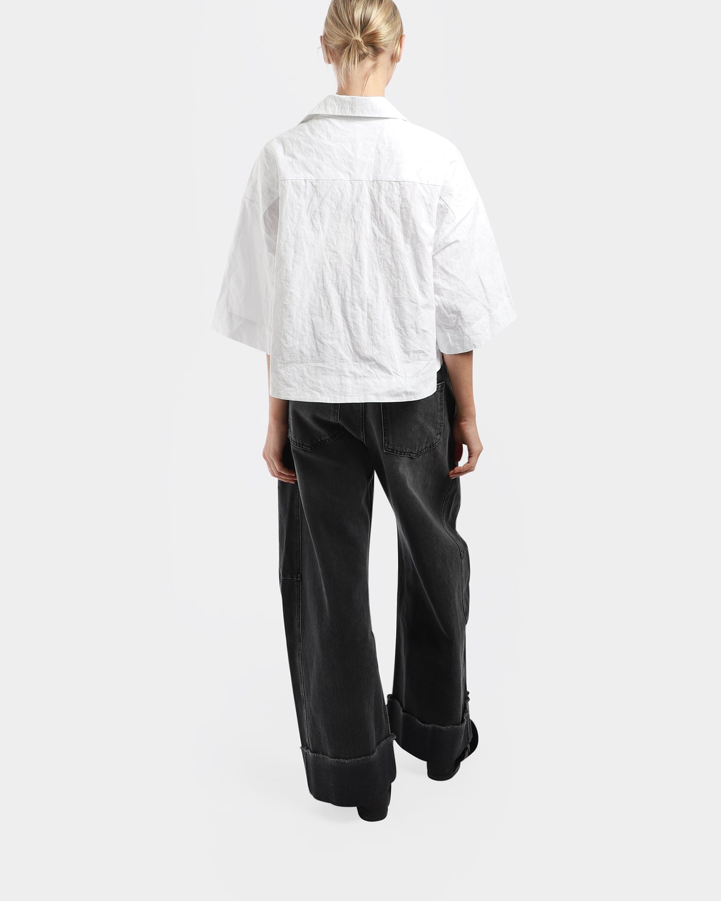 Relaxed Cuffed Lasso Jeans