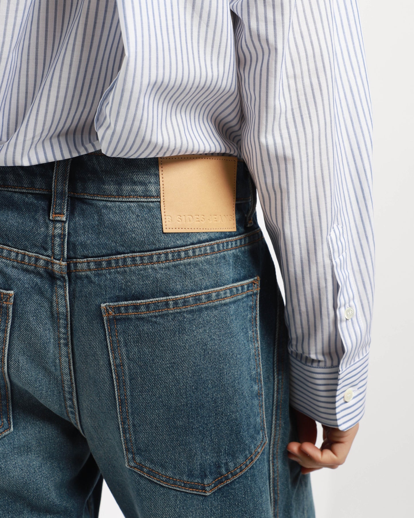 Relaxed Cuffed Lasso Jeans