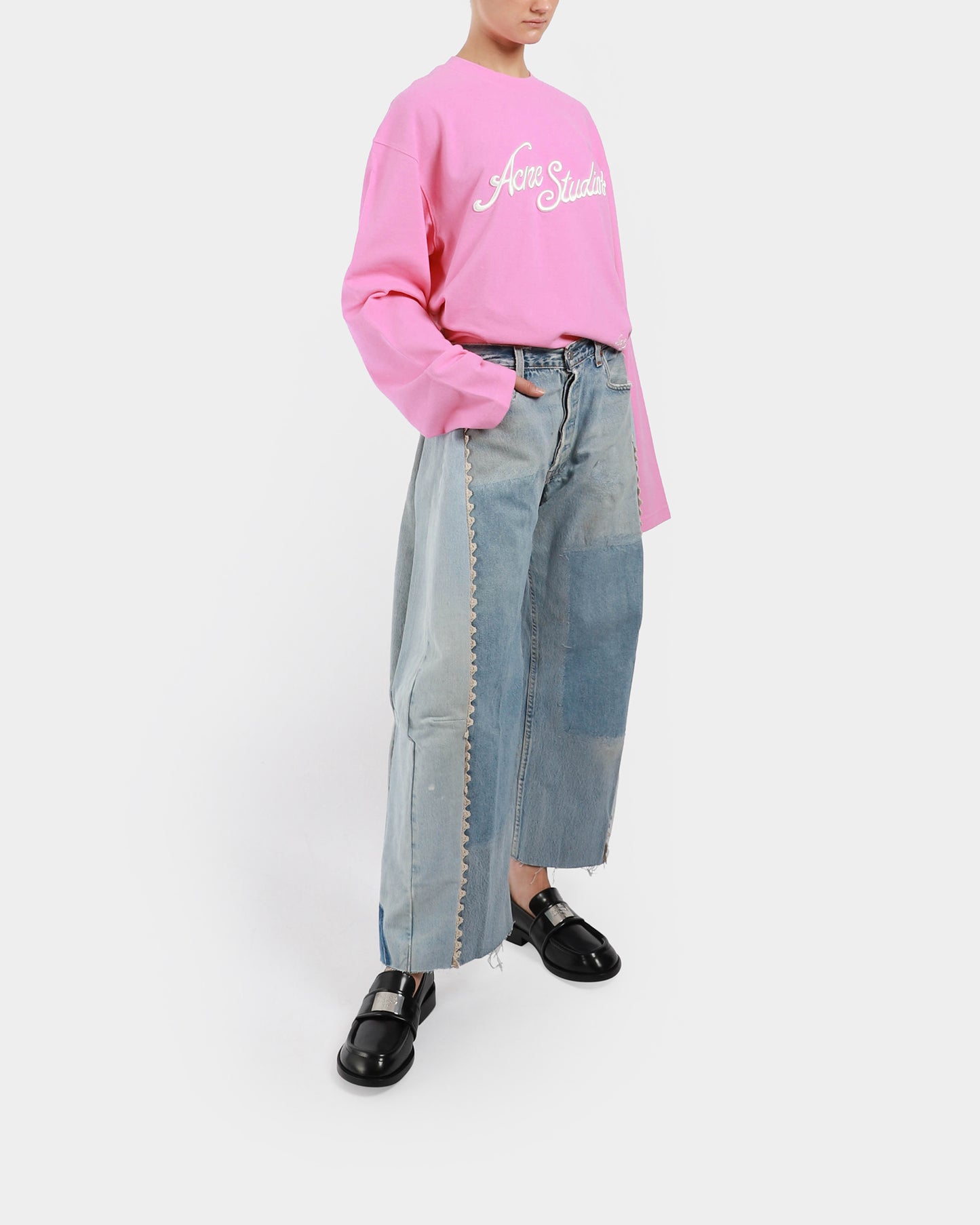 Vintage Lasso Jeans With Lace