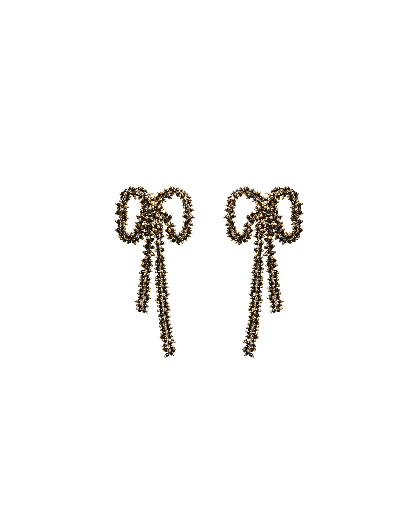 Black Bow Earrings