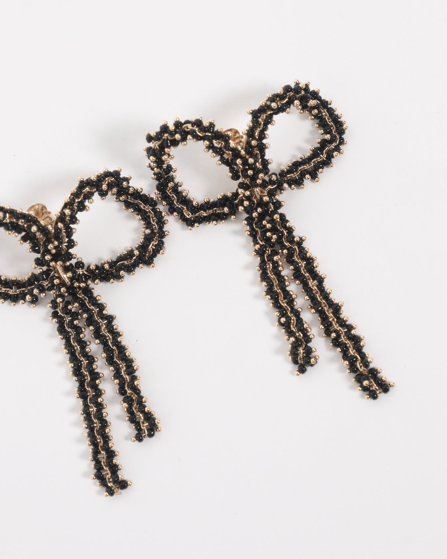 Black Bow Earrings