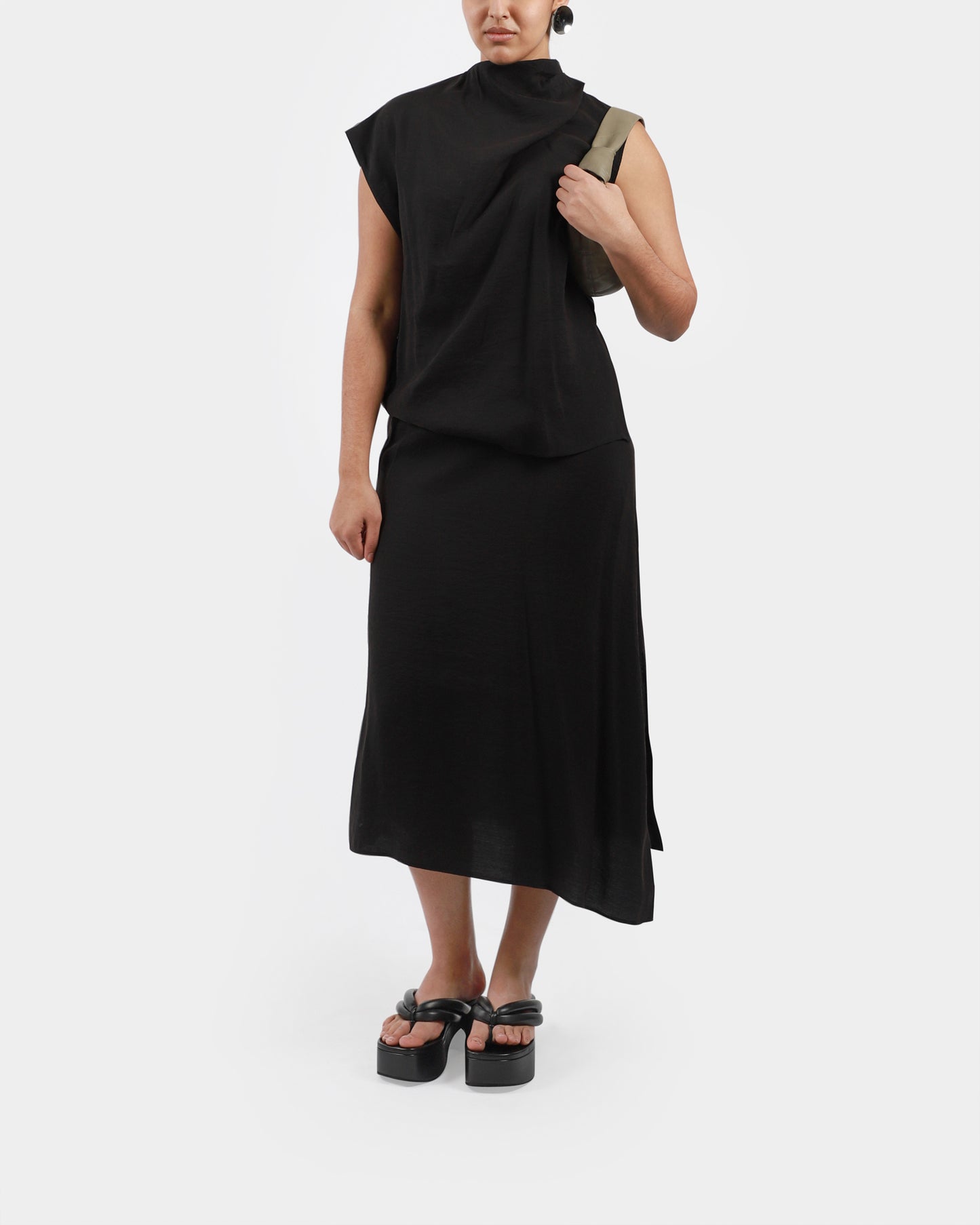 Teiho Draped Neck Top