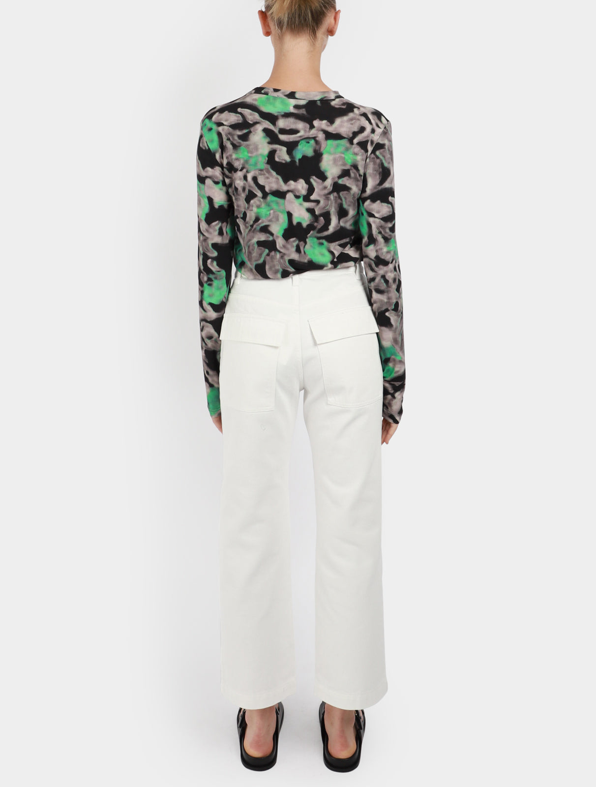 Palaki Straight Pants With Slanted Side Pockets