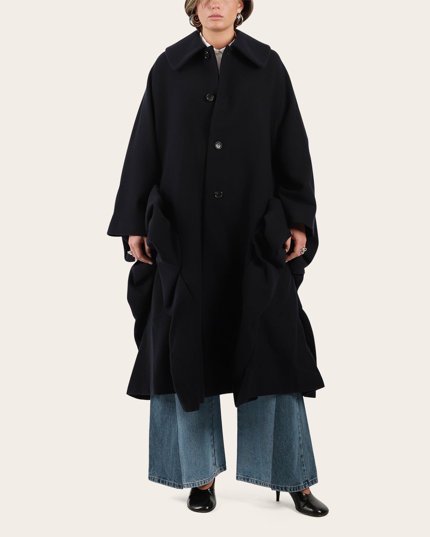 Bow Wool Coat