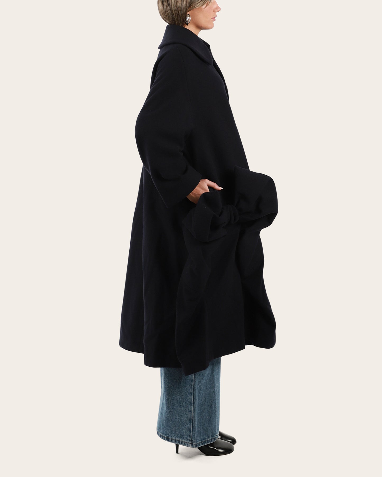 Bow Wool Coat