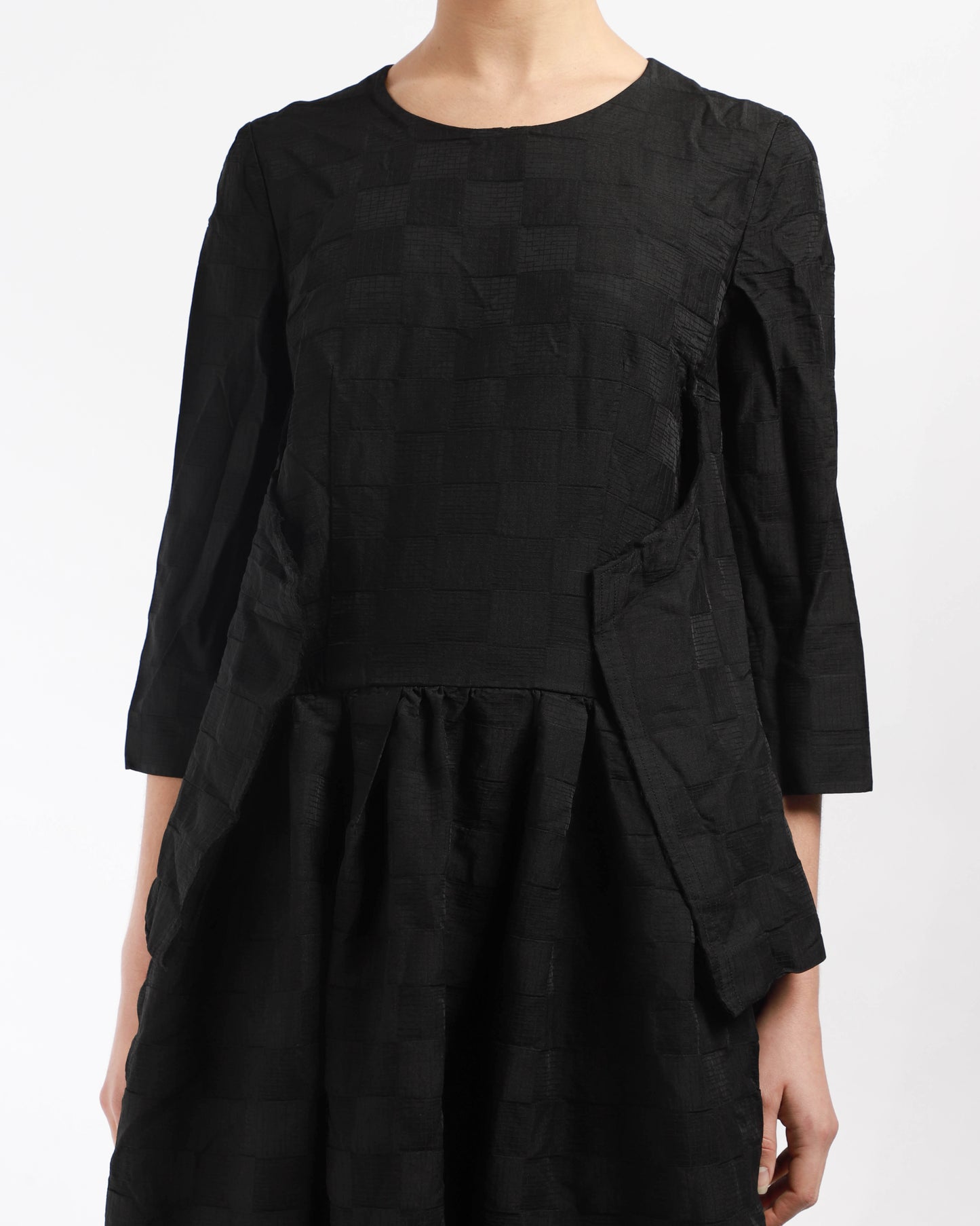 Check Embossed Dress