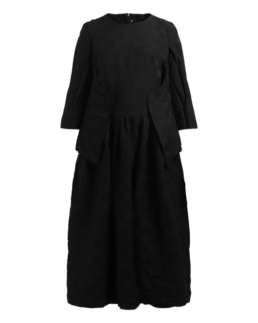 Check Embossed Dress