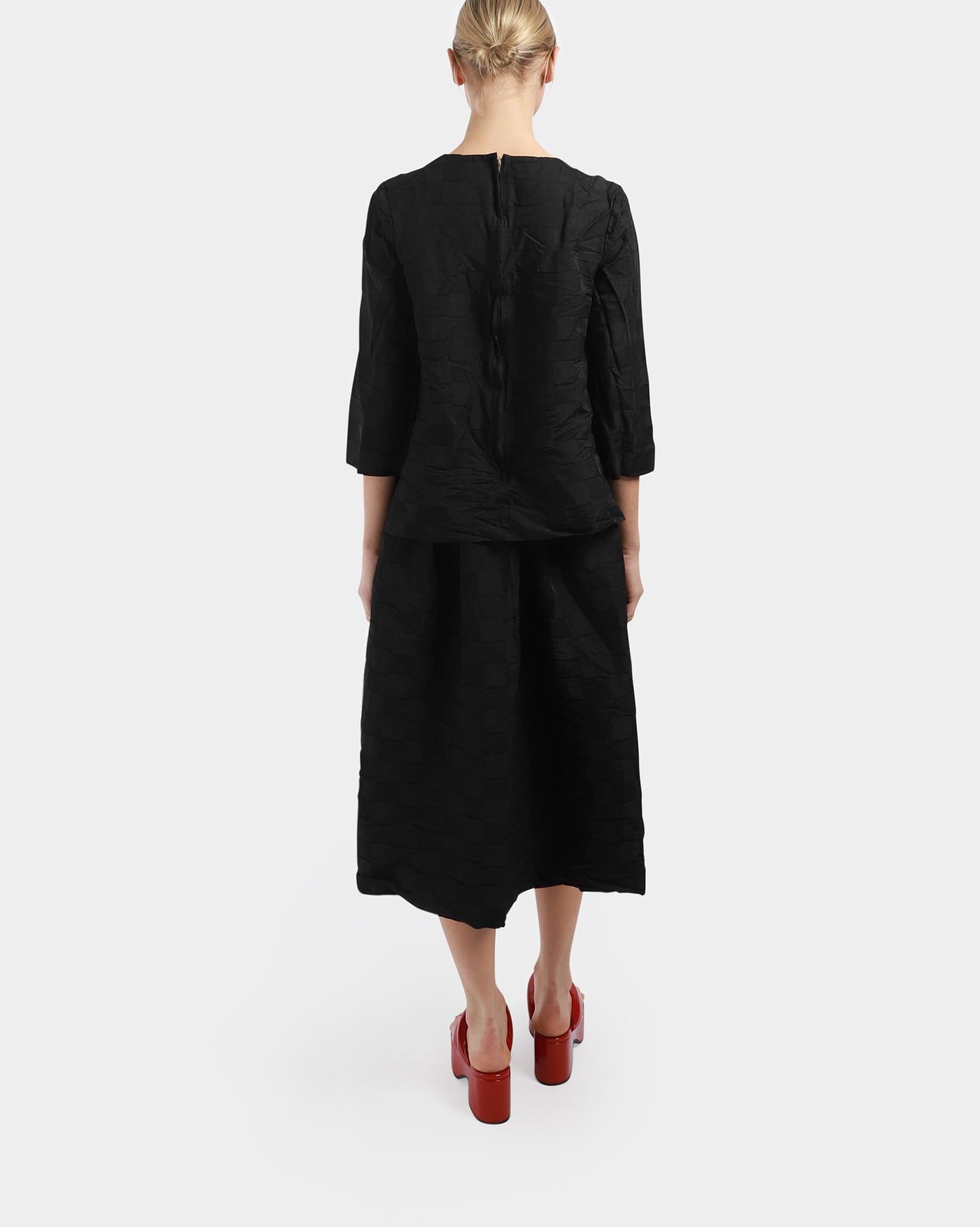 Check Embossed Dress