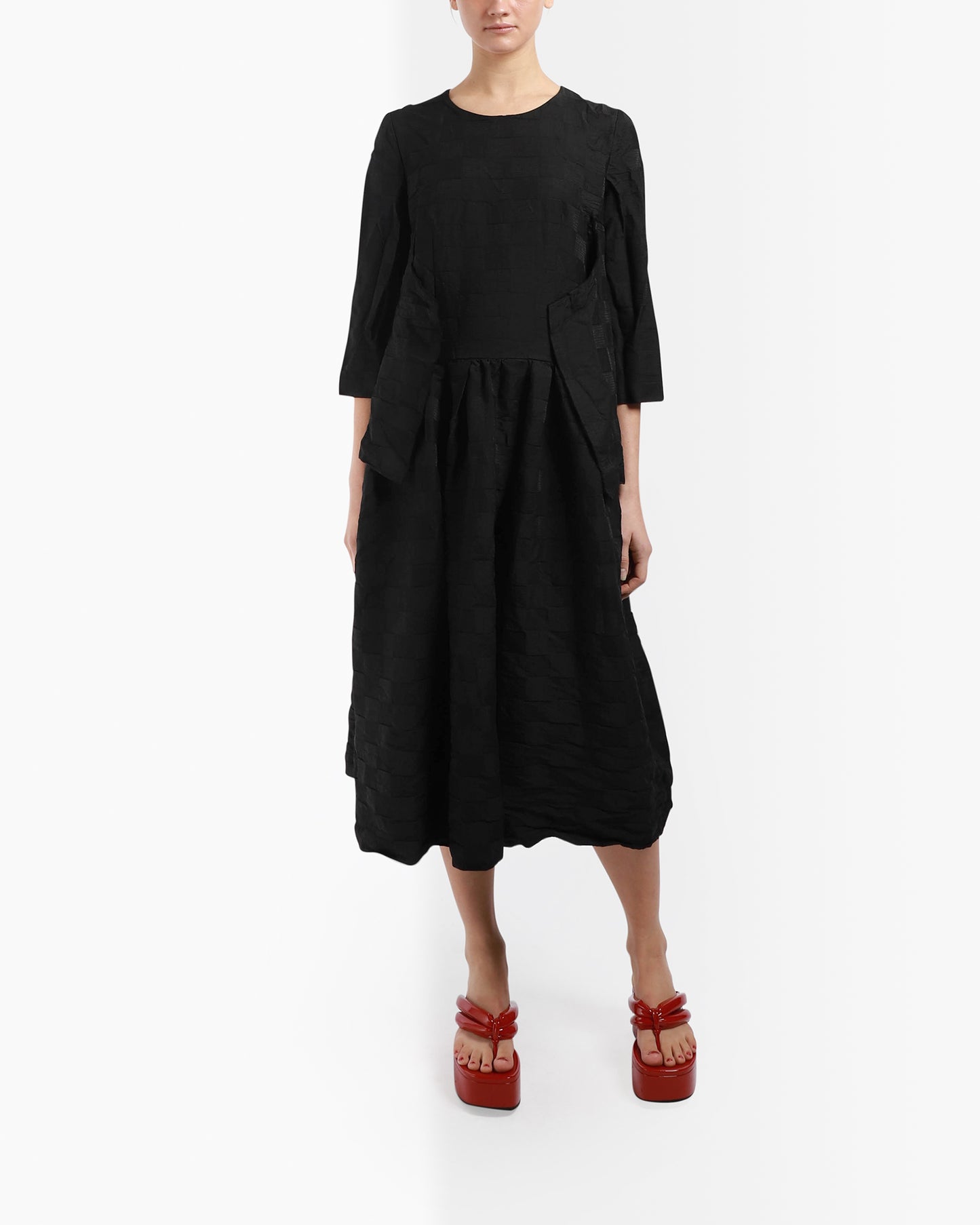 Check Embossed Dress