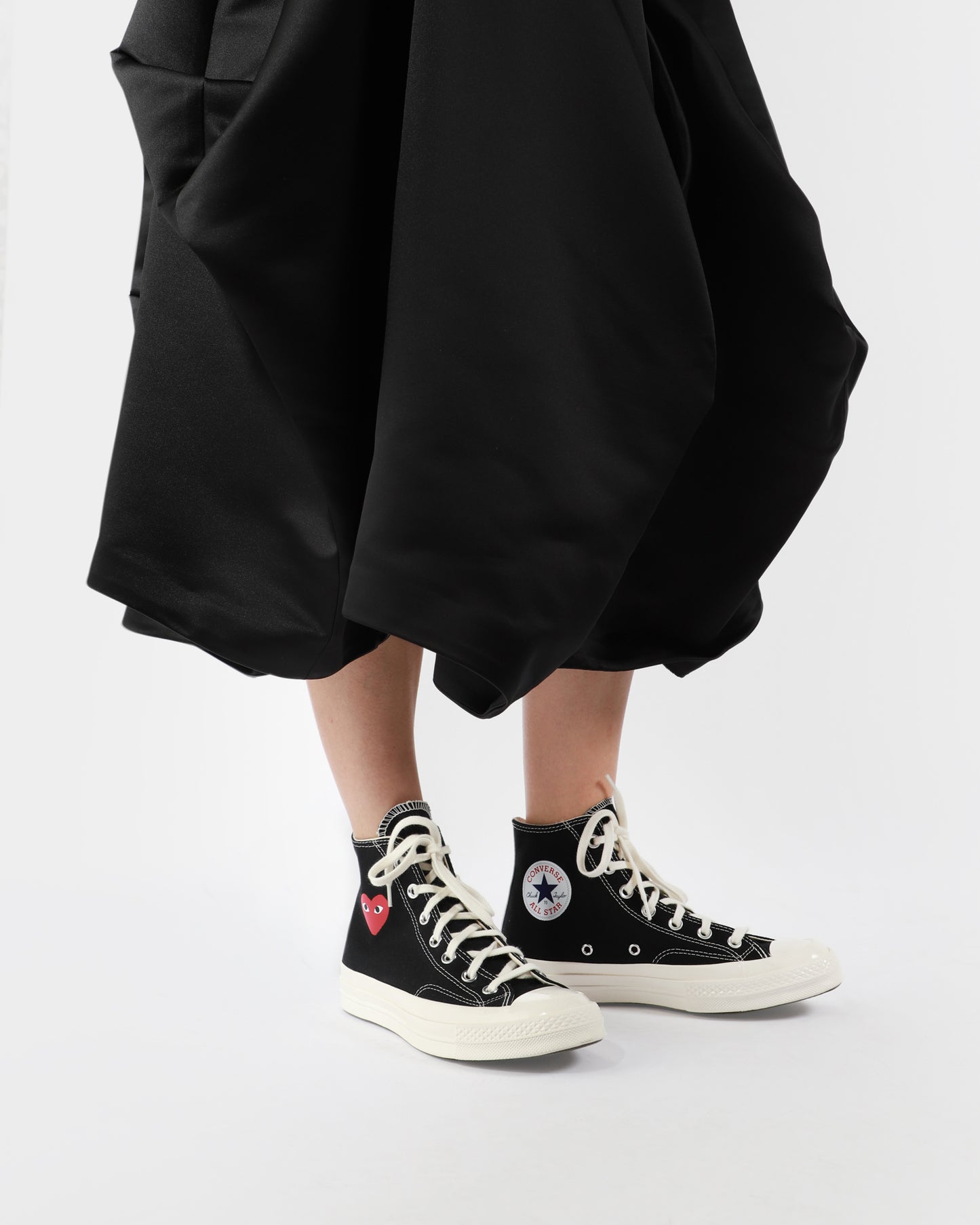 PLAY X Converse Chuck 70 Small Heart Hi Top Sneakers