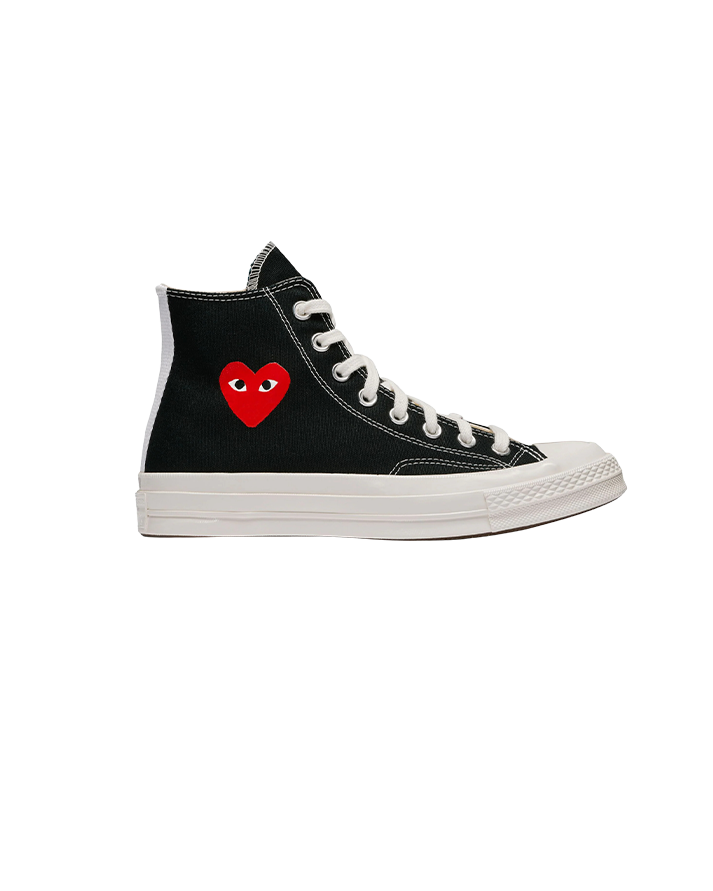 PLAY X Converse Chuck 70 Small Heart Hi Top Sneakers