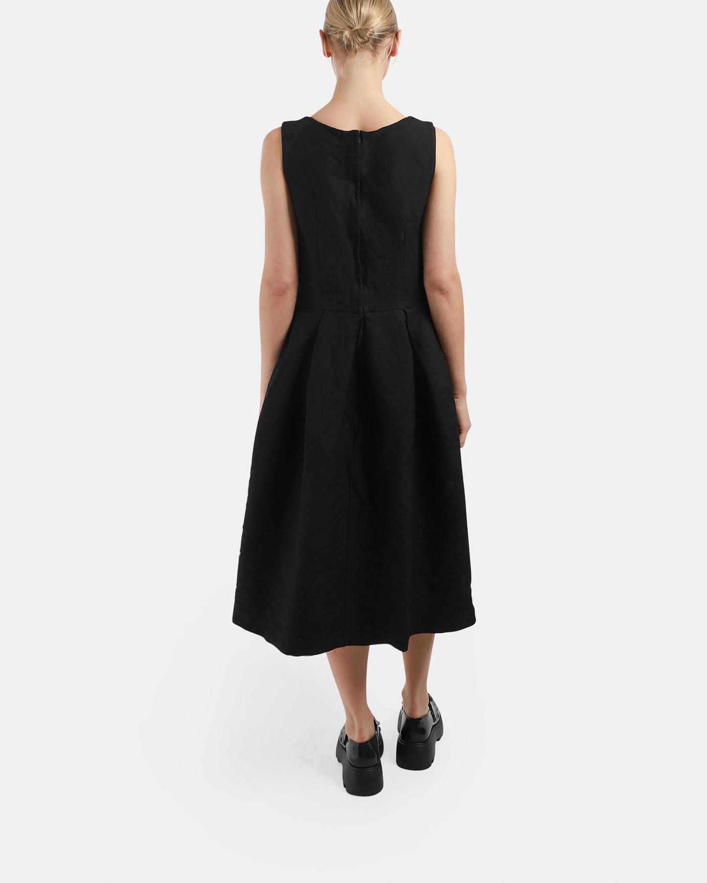 Scallop Peplum Dress
