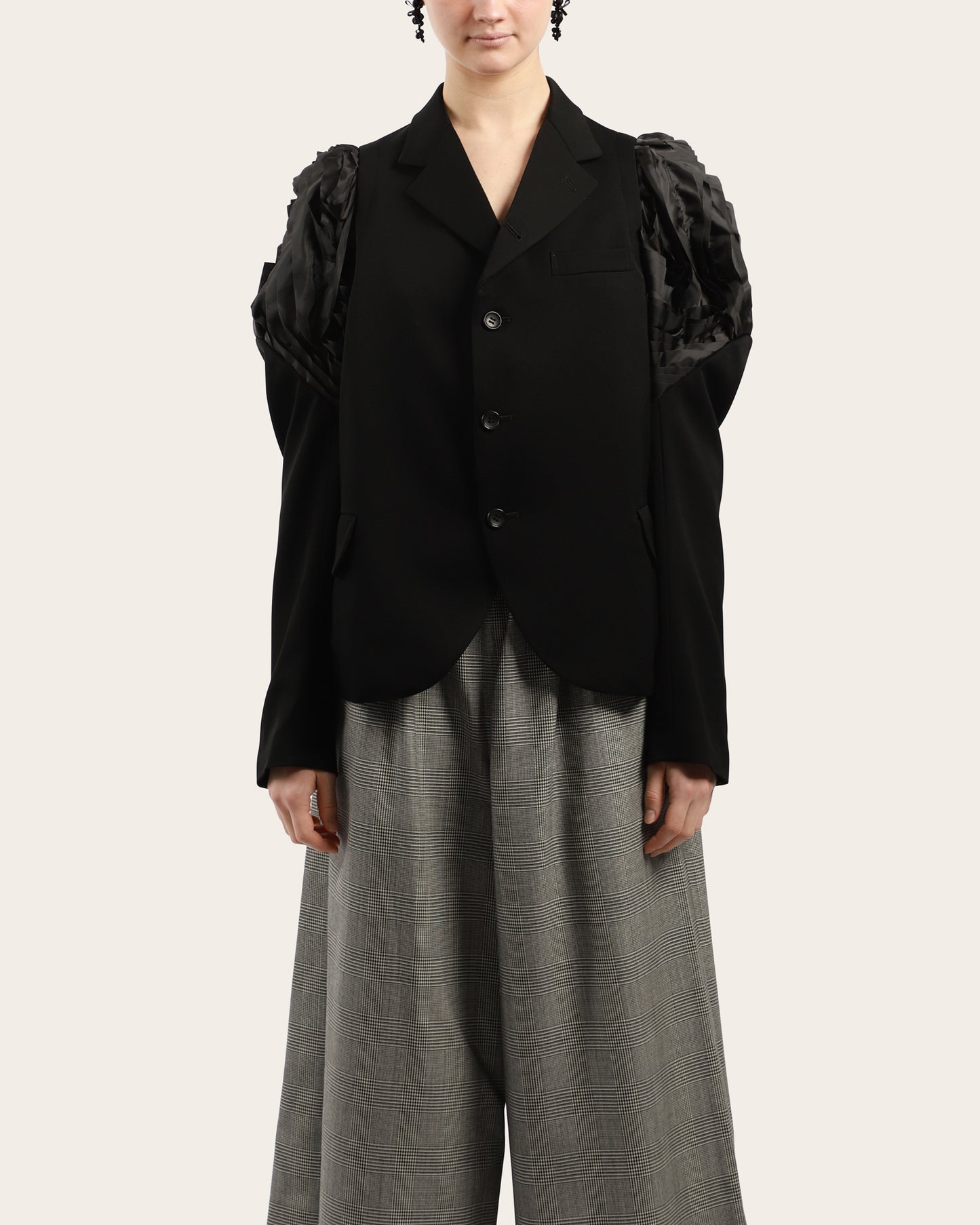 Shoulder Ruffle Jacket