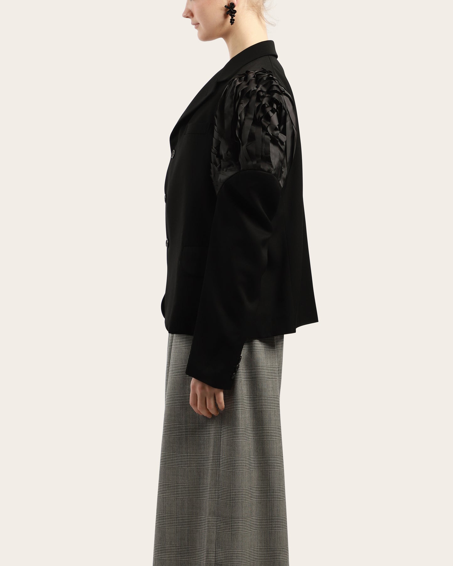 Shoulder Ruffle Jacket