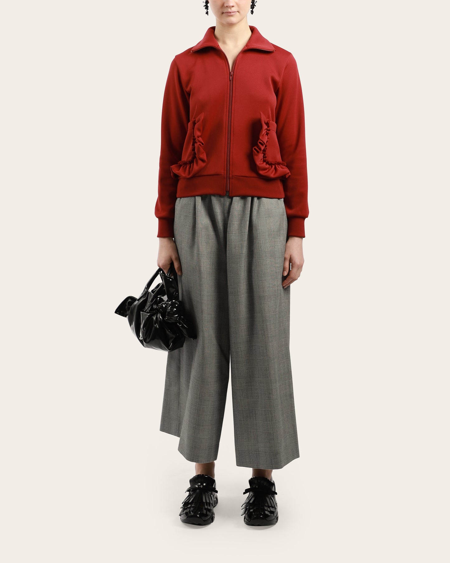 Ruffle Pocket Sweatshirt