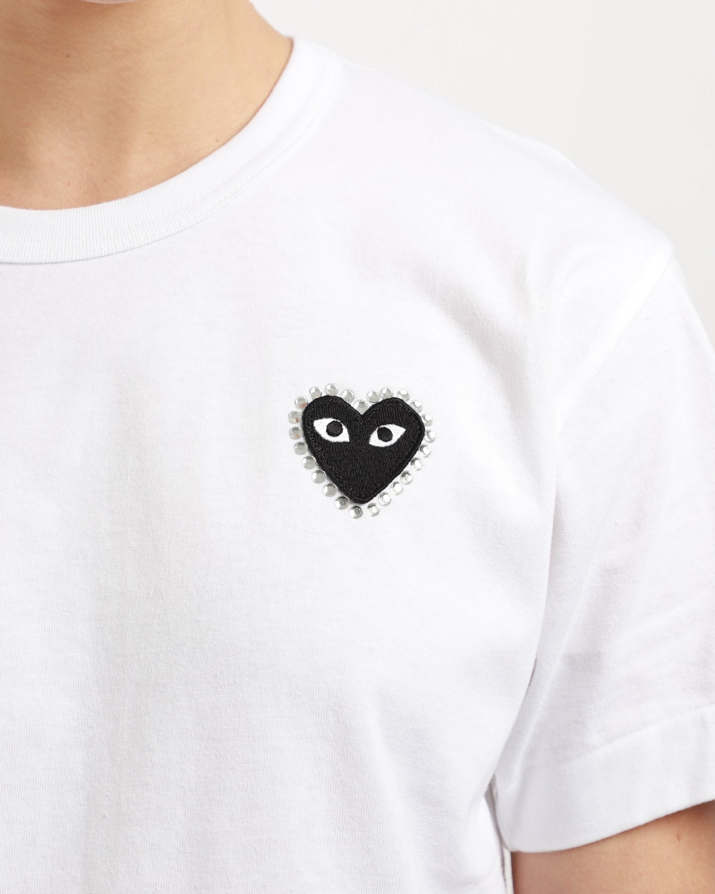 Rhinestone Heart SS T-Shirt