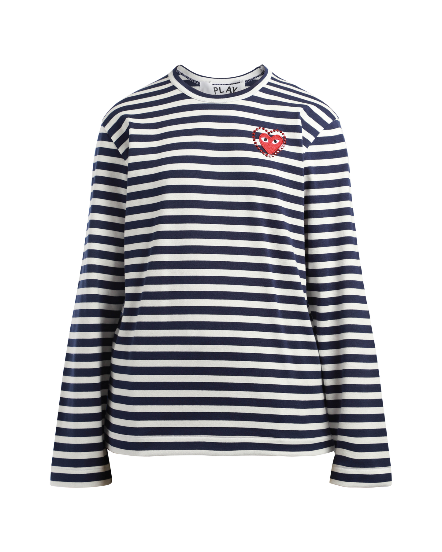 Stripe Rhinestone LS T-Shirt
