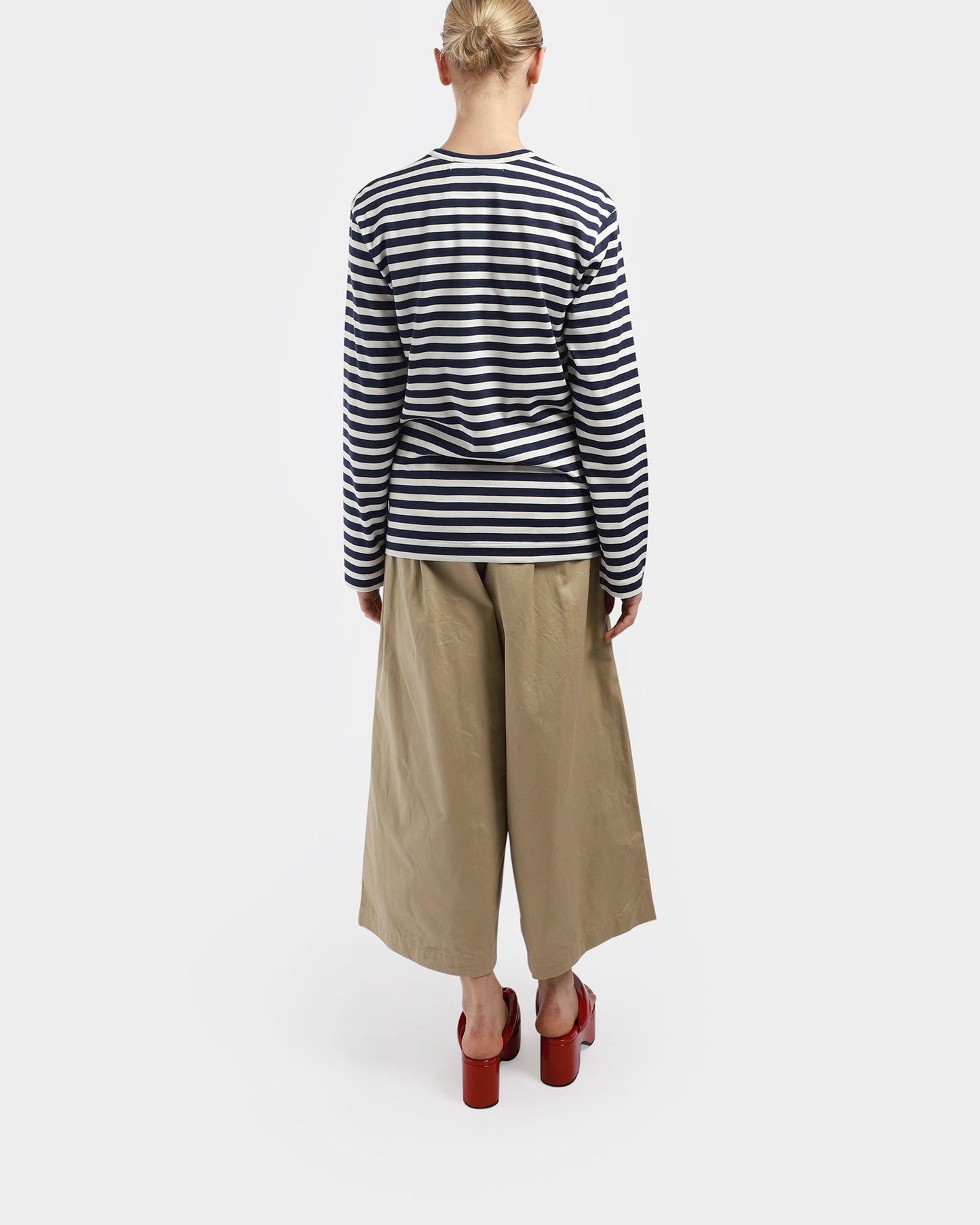Stripe Rhinestone LS T-Shirt