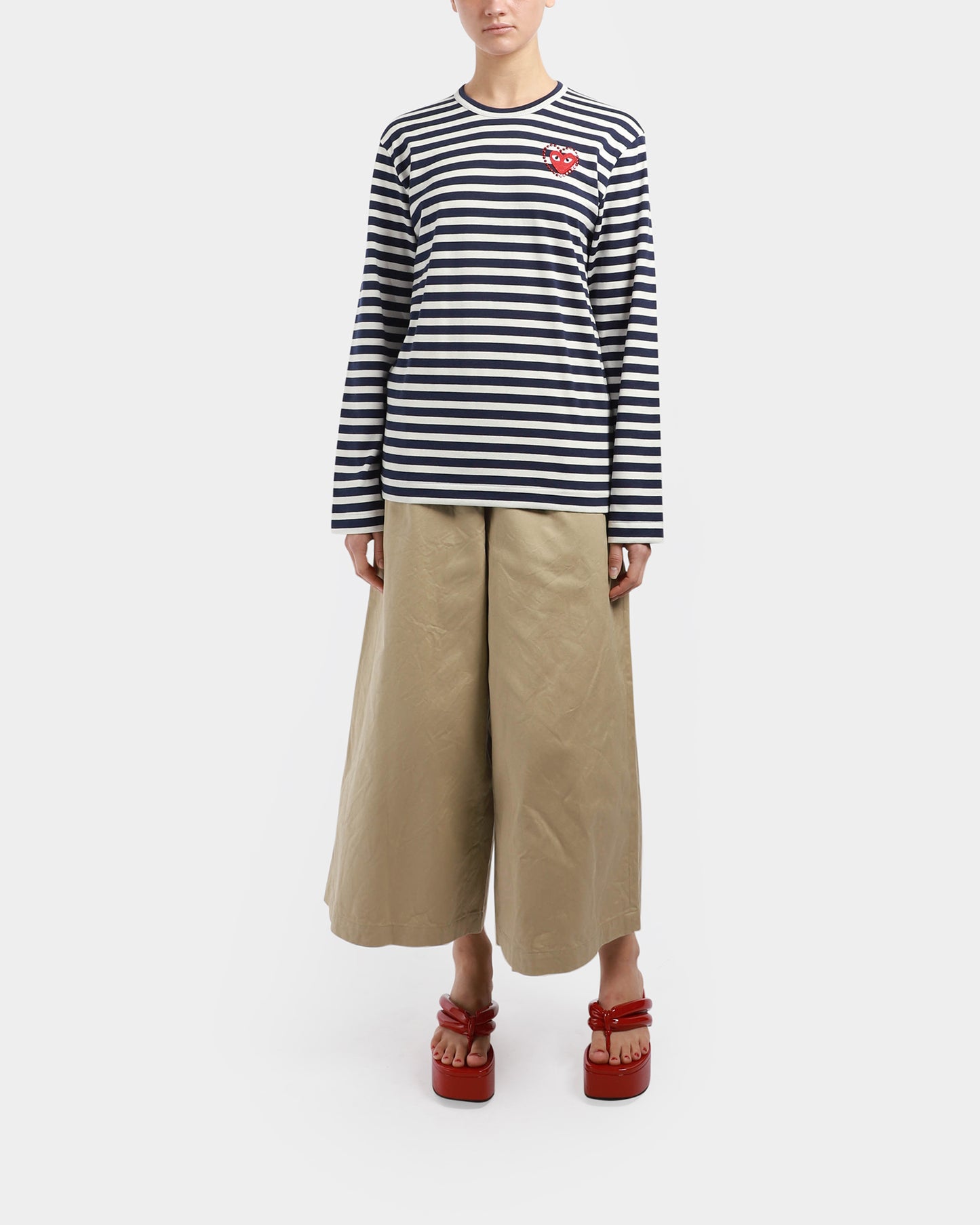 Stripe Rhinestone LS T-Shirt