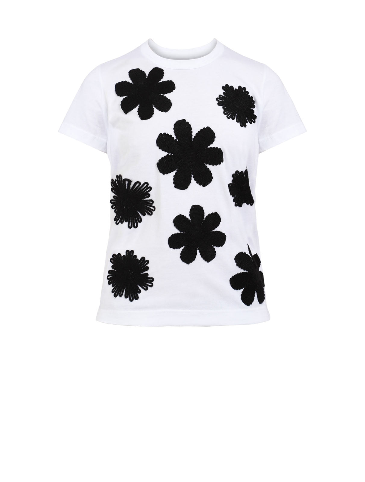 Flower Embroidered T-Shirt