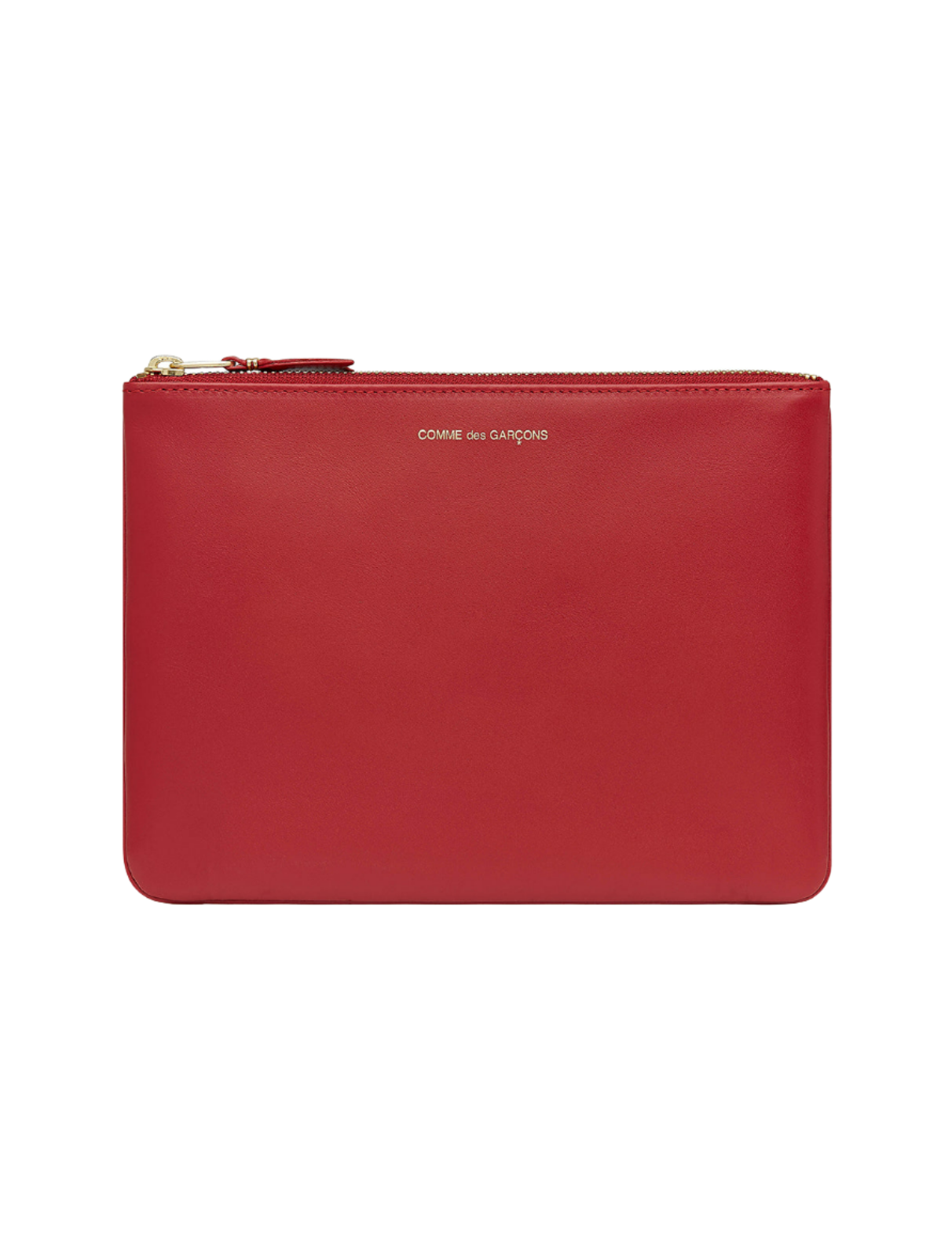 Shop Comme des Garcons Classic Red Large Zip Pouch Online Camargue Fashion Australia