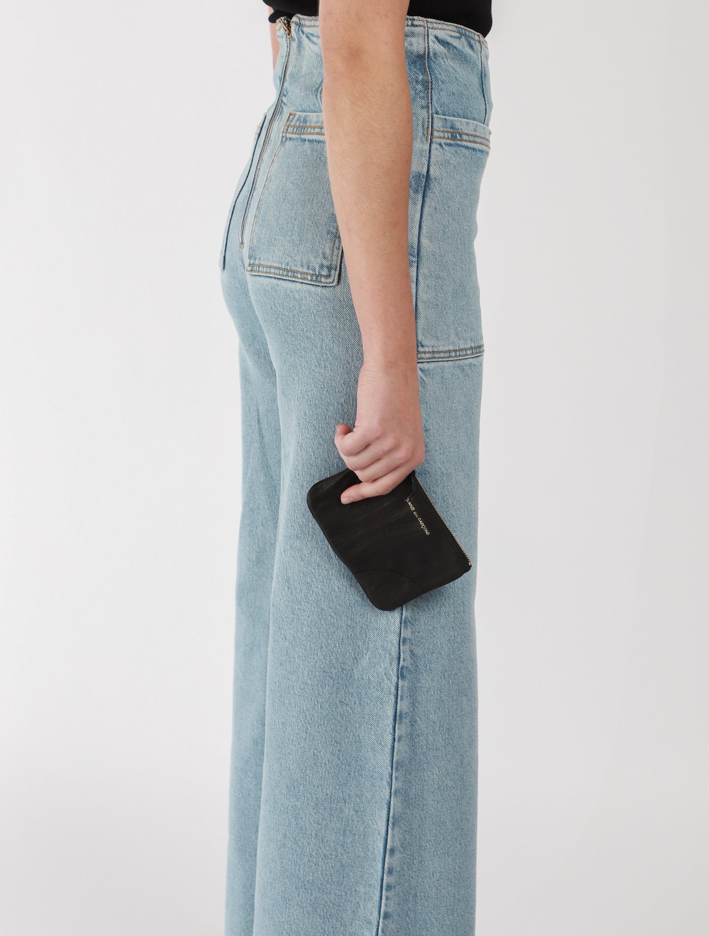 Washed Small Zip Pouch Wallet