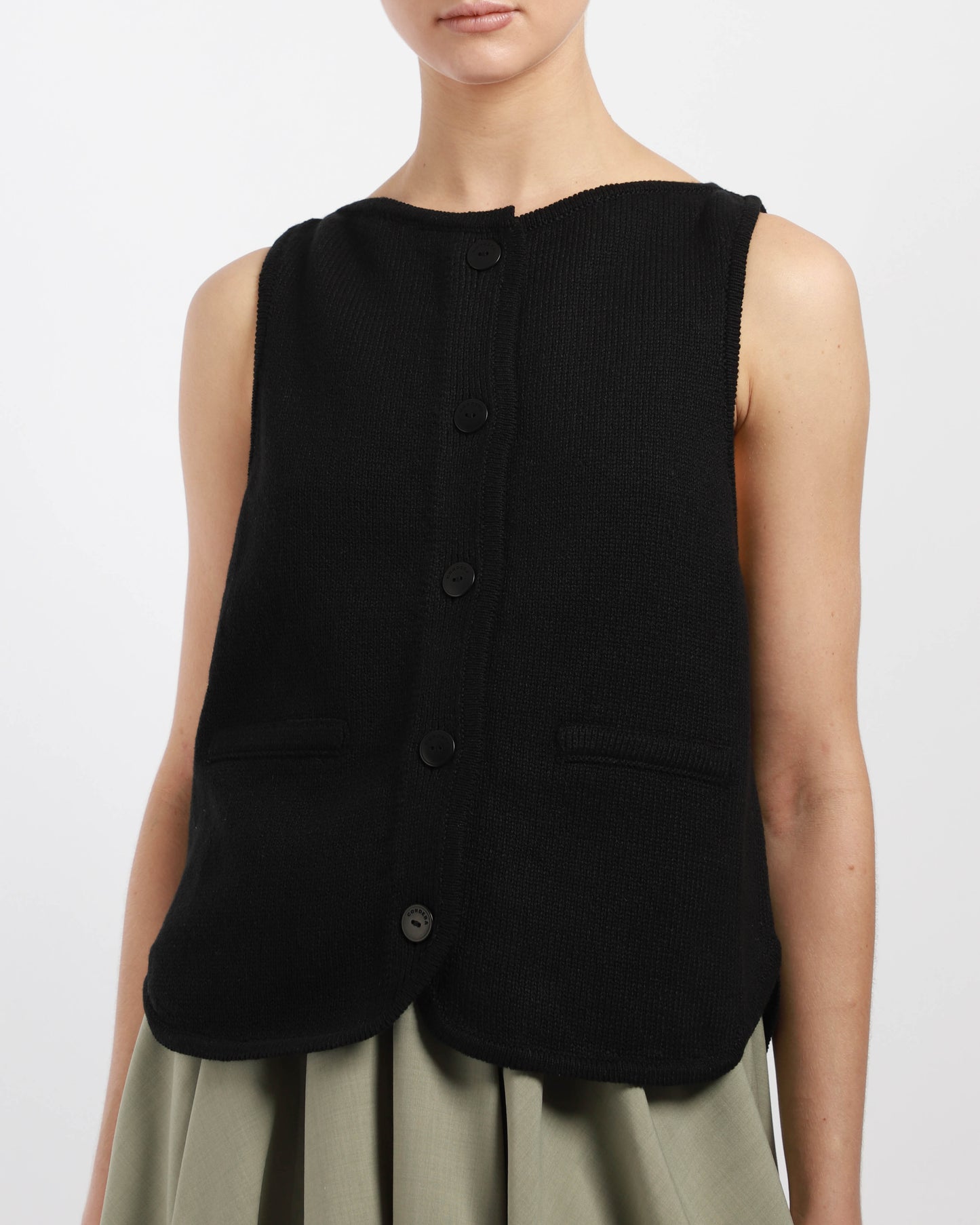 Boat-Neck Waistcoat