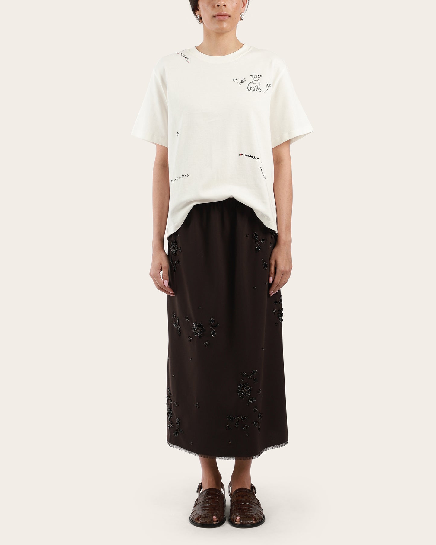 Instante Embroidered T-Shirt White